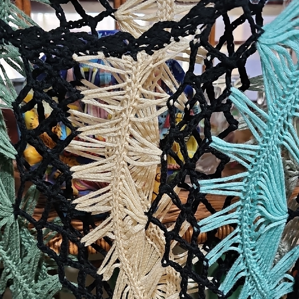 Sioni Multicolor Crochet Top with Fringe - Picture 2 of 2